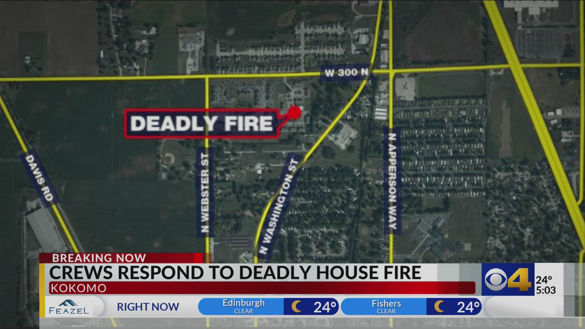 Crews respond to deadly house fire in Kokomo WTTV CBS4Indy