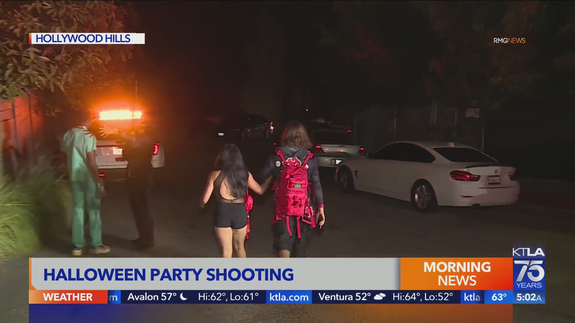 Woman shot in back at Hollywood Hills Halloween party – KTLA