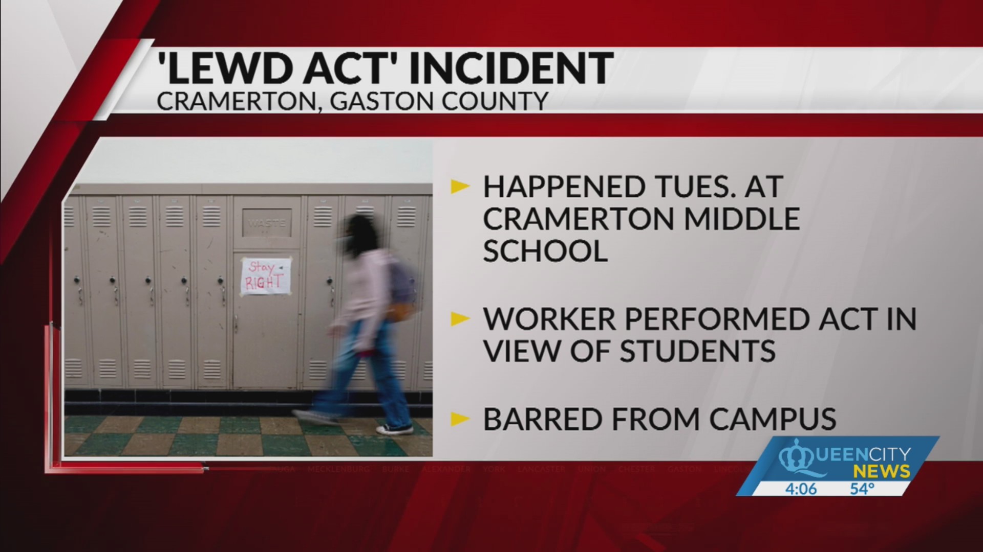 Construction worker banned from Cramerton school Queen City News