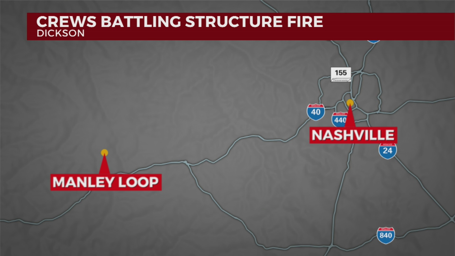 Crews battle structure fire in Dickson County – WKRN News 2