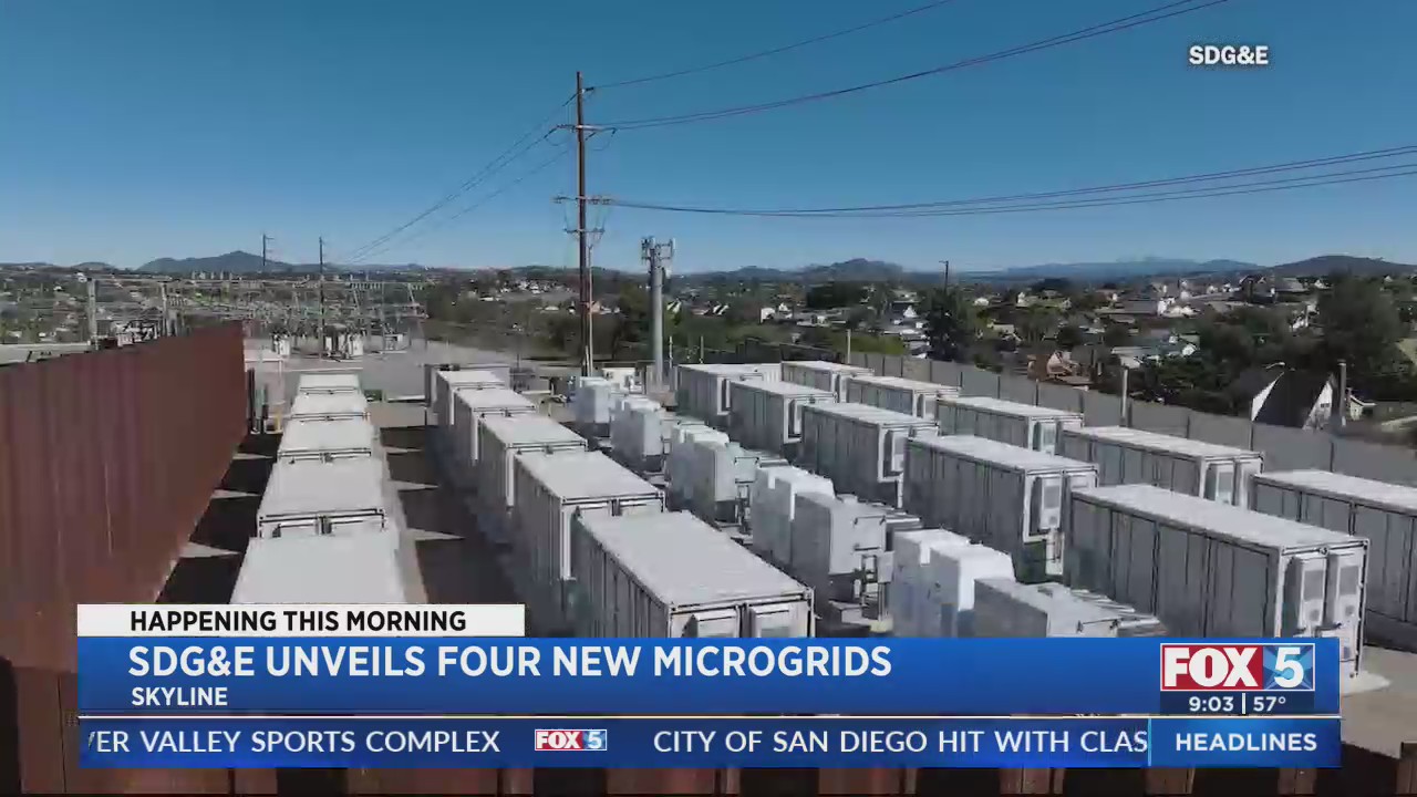 SDG&E unveils four new microgrids – FOX 5 San Diego & KUSI News