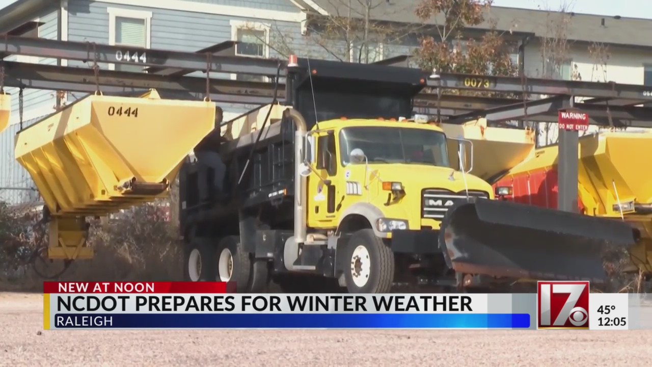 NCDOT prepares for winter weather across the Triangle – CBS17.com