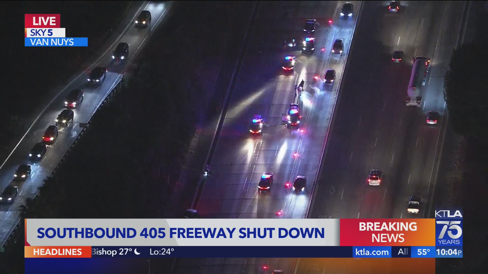 Multi-vehicle crash shuts down 405 Freeway at Burbank – KTLA