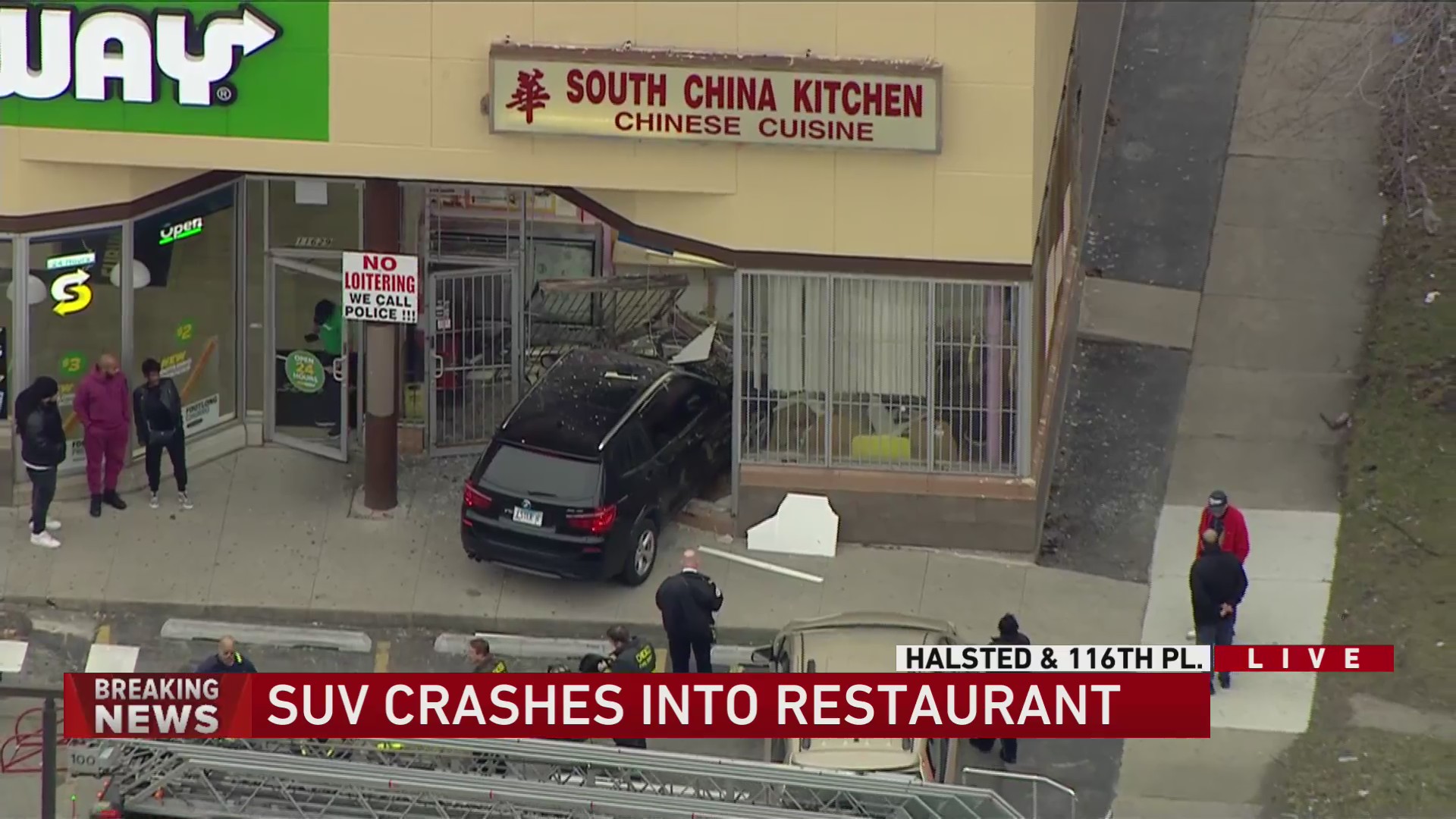 SUV crashes into South Side restaurant – WGN-TV