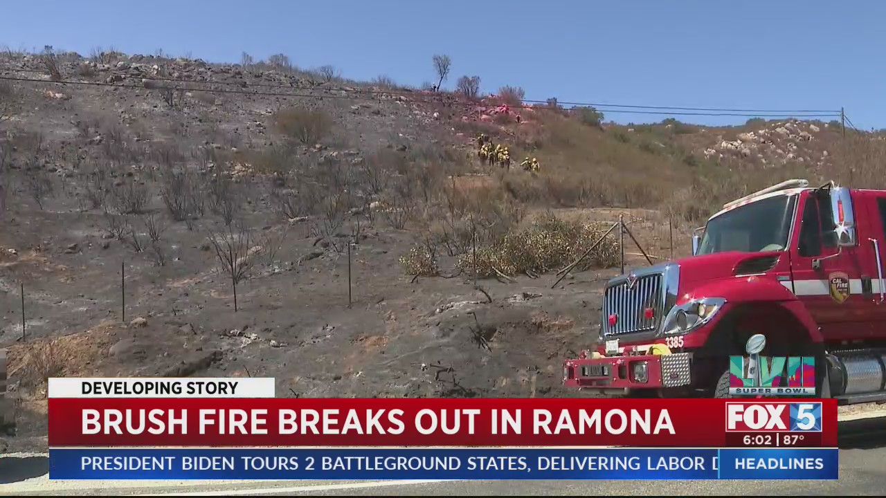 Brush Fire Breaks Out in Ramona – FOX 5 San Diego & KUSI News