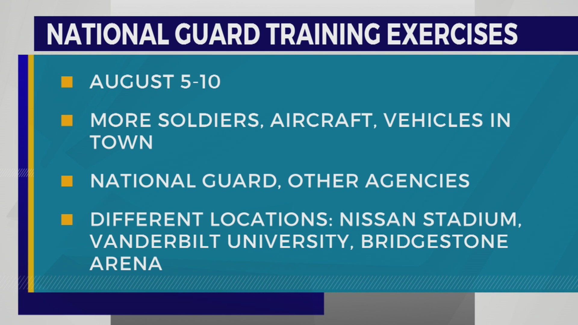 National Guard training exercises planned around Nashville WKRN News 2