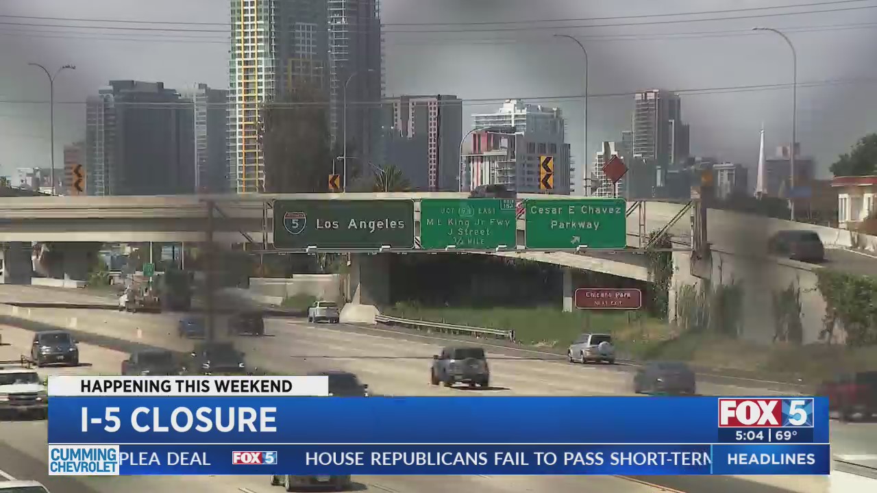Partial I-5 Closure This Weekend – FOX 5 San Diego & KUSI News