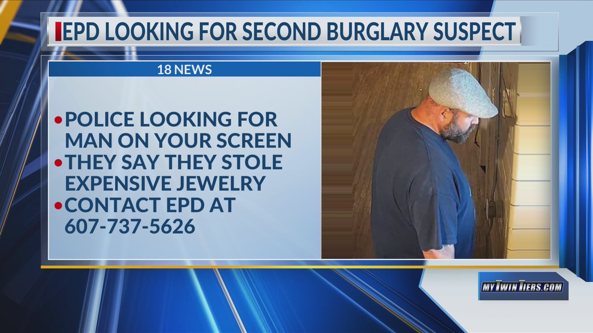 Police looking for second suspect in apartment burglary – WETM ...