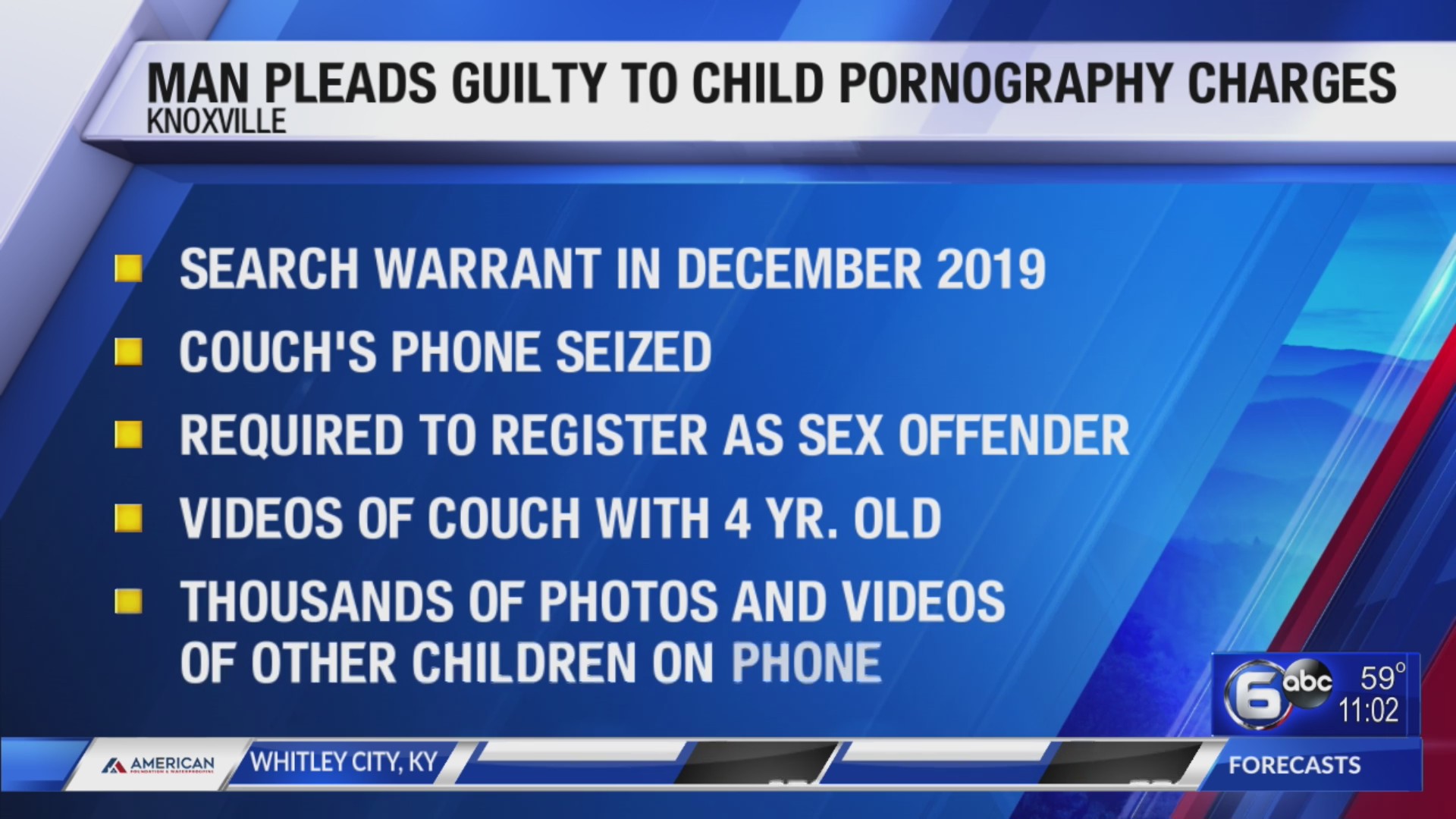 Man Pleads Guilty to Child Pornography Charges – WATE 6 On Your Side