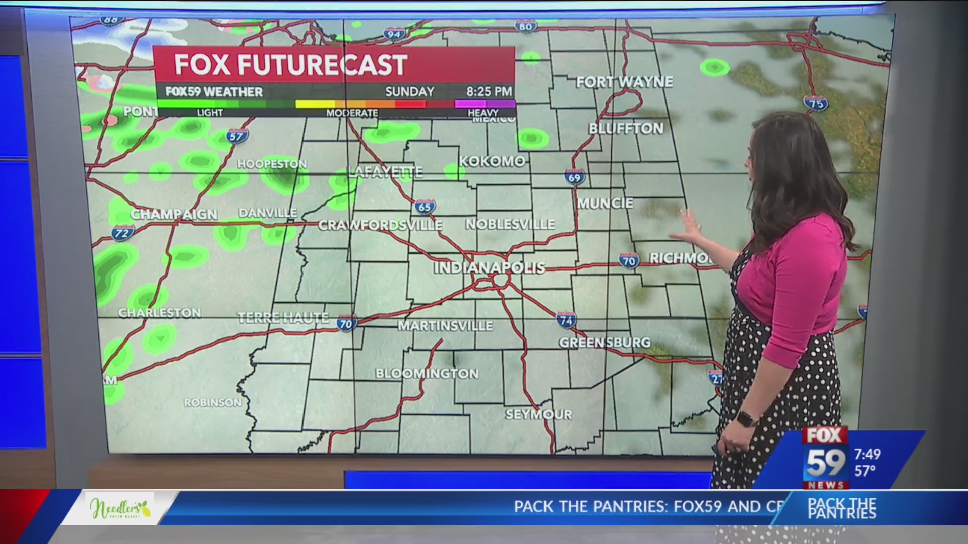 Falling temperatures today; showers to snowflakes Monday morning – Fox 59