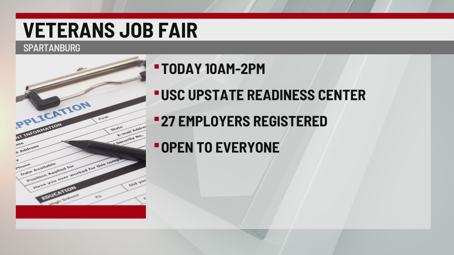 Job fair to be hosted for veterans in the Upstate – WSPA 7NEWS