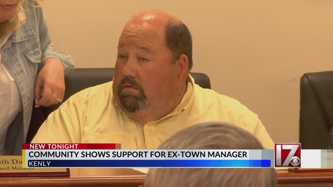 Rally held to support exKenly town manager who was fired after police
