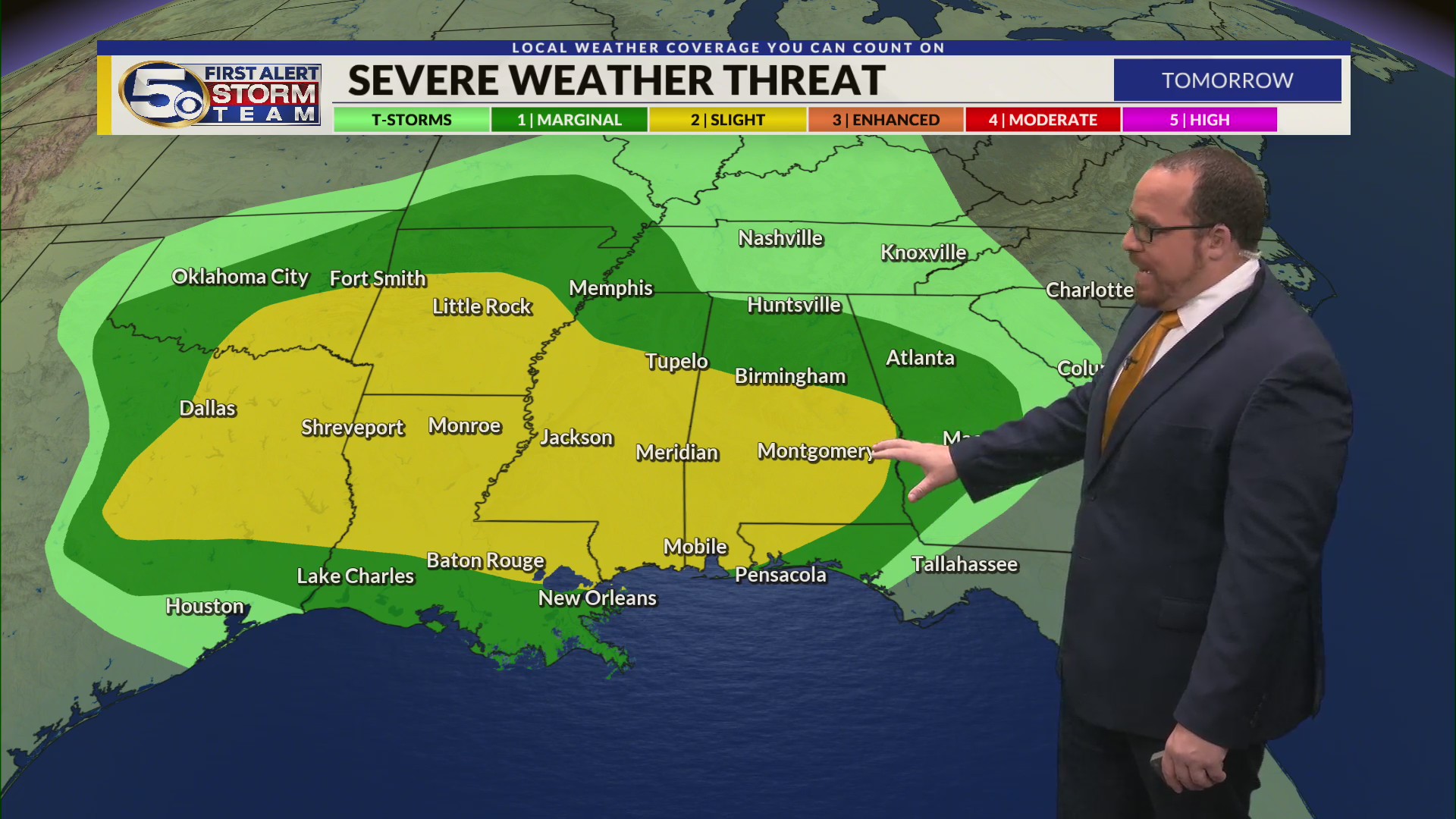 Storms Move in Friday, Some Severe Weather Possible – WKRG News 5