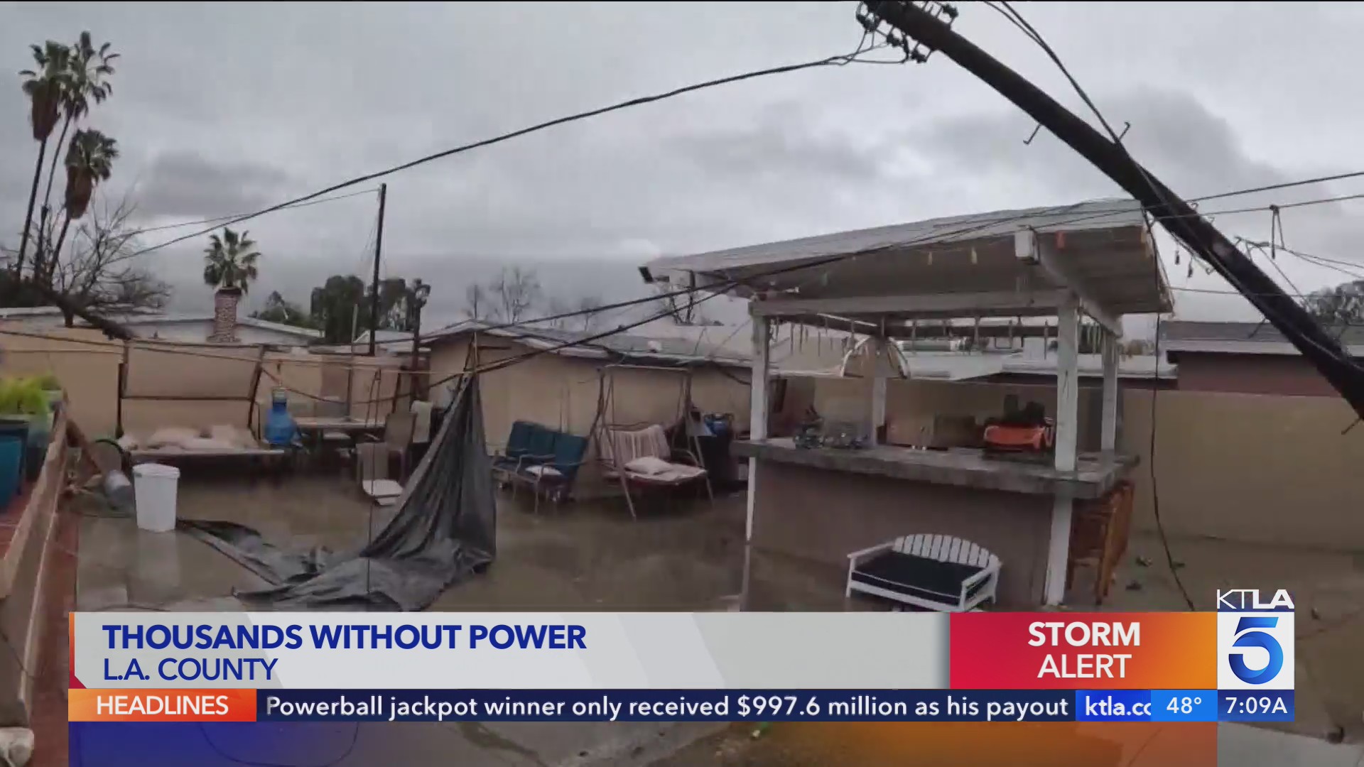 Thousands still without power in Southern California – KTLA