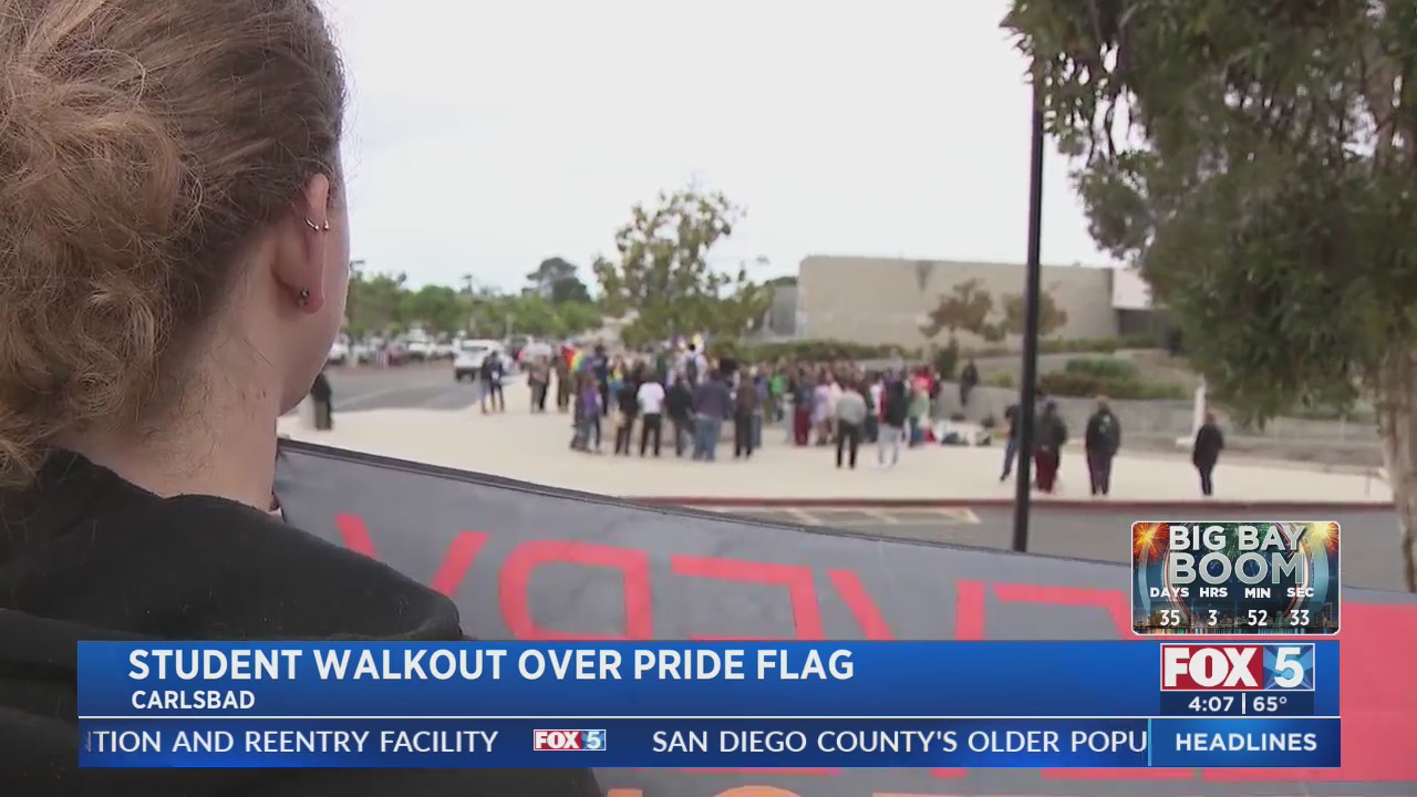 Student Walkout Over Pride Flag – FOX 5 San Diego & KUSI News