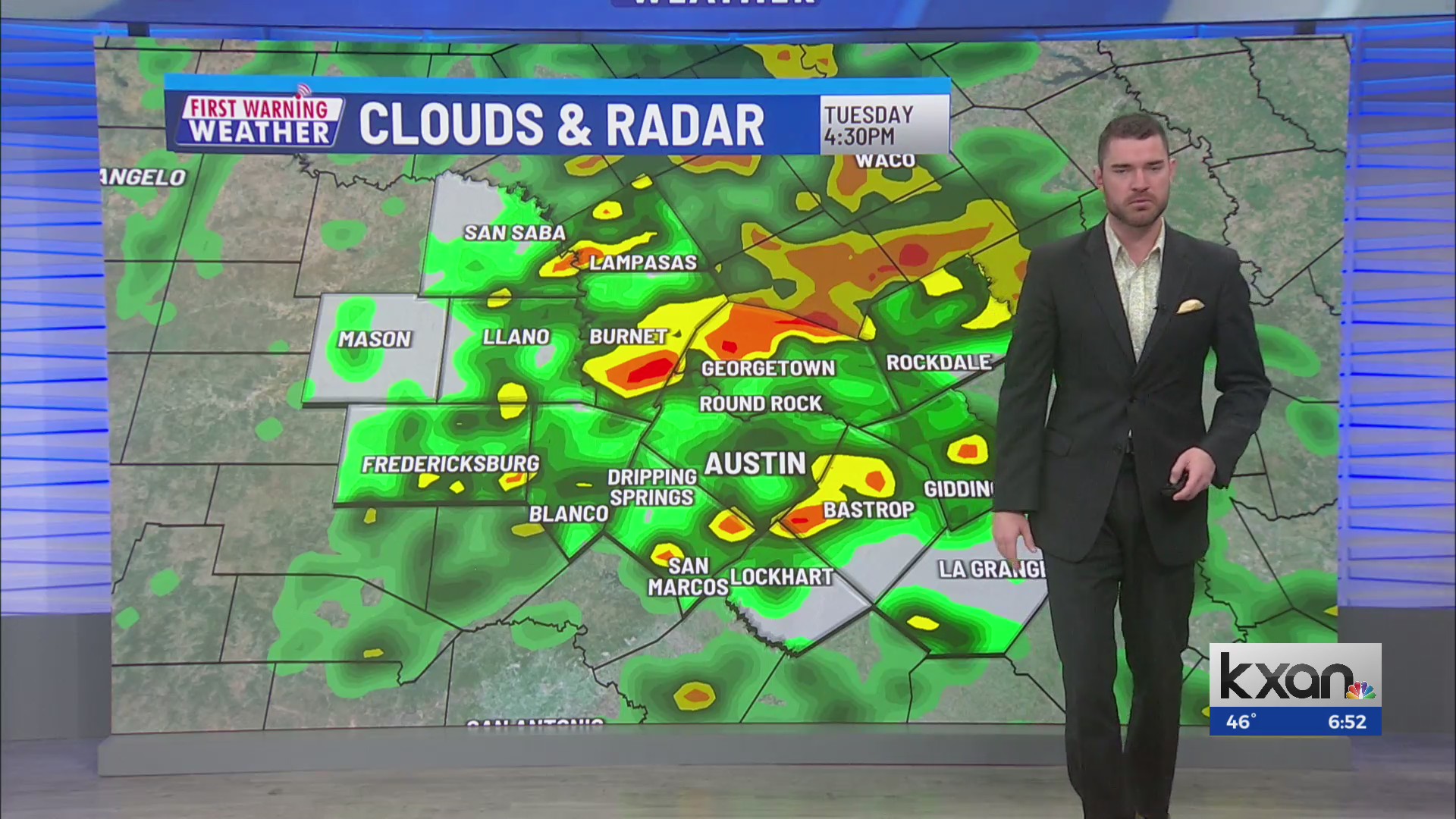 Periods of showers and storms likely Tuesday – KXAN Austin