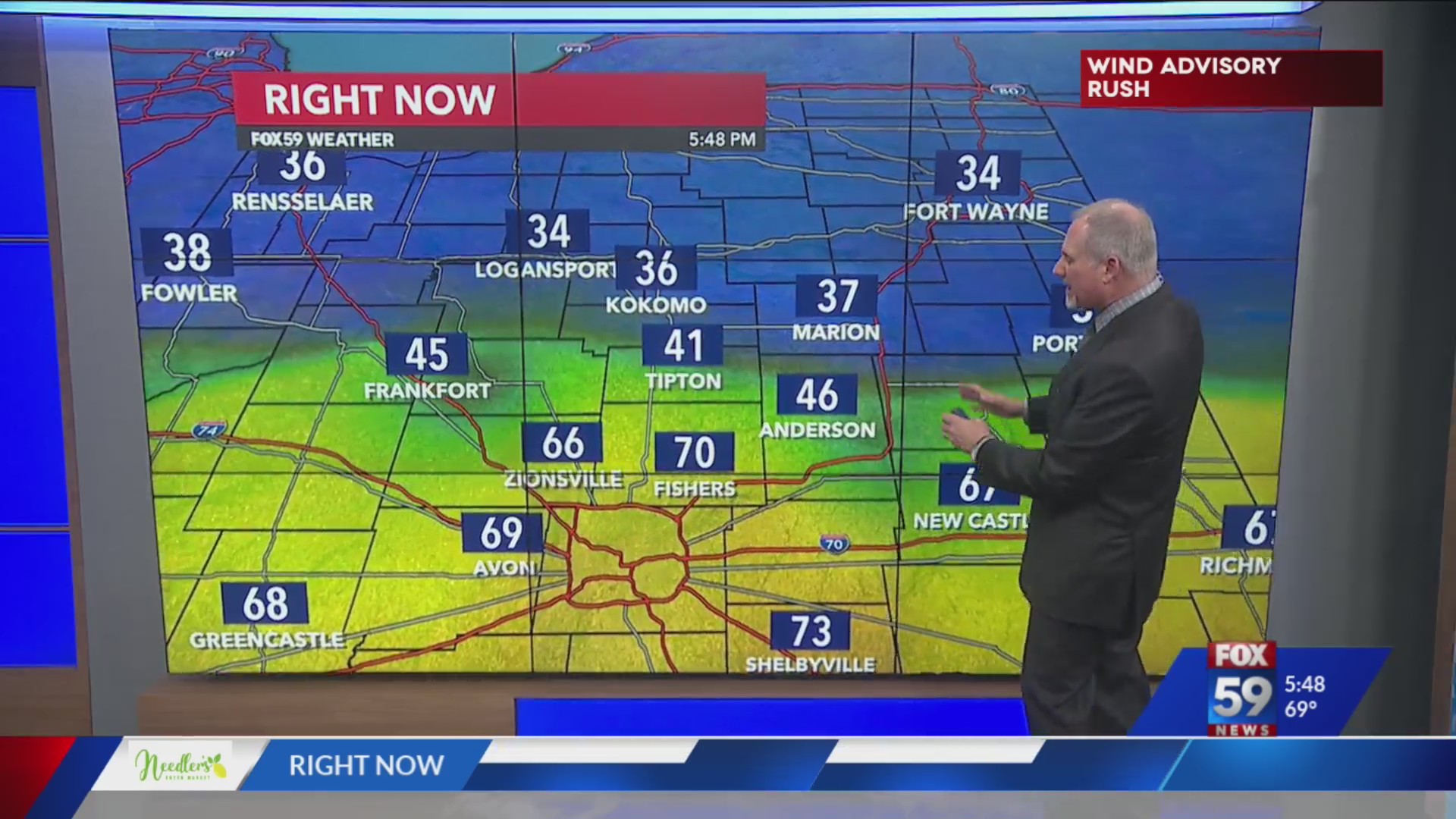 Warm front separates two seasons in central Indiana – Fox 59