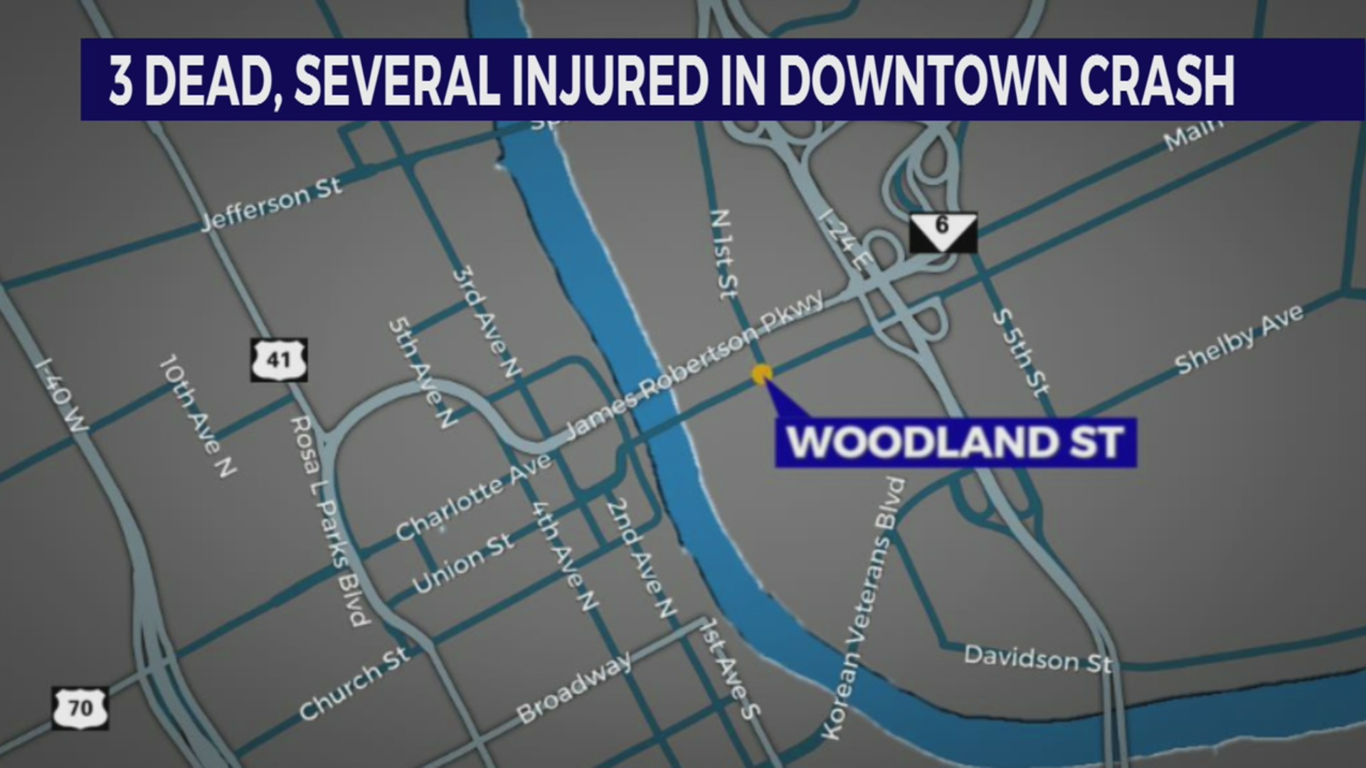 3 dead, several injured after crash in downtown Nashville – WKRN News 2