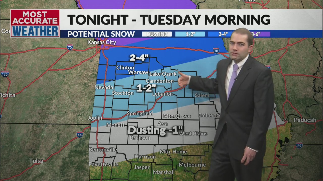 Mostly rain today turning to snow for Tuesday morning commute – KOLR ...