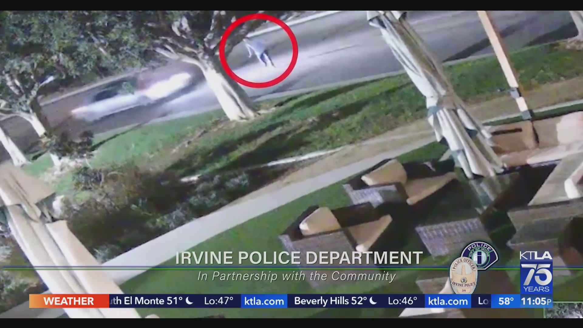 Father killed in Irvine hit-and-run, suspect still at large – KTLA
