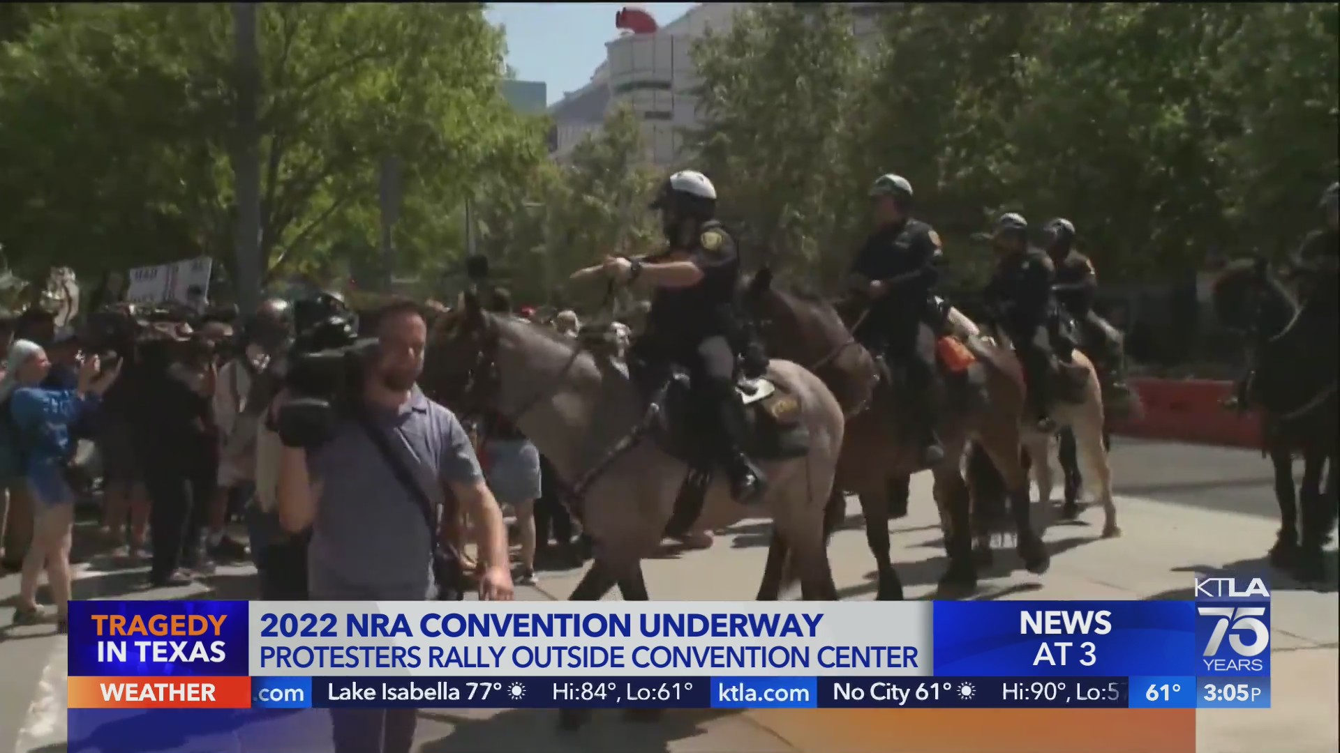 NRA opens gun convention in Texas after school massacre – KTLA