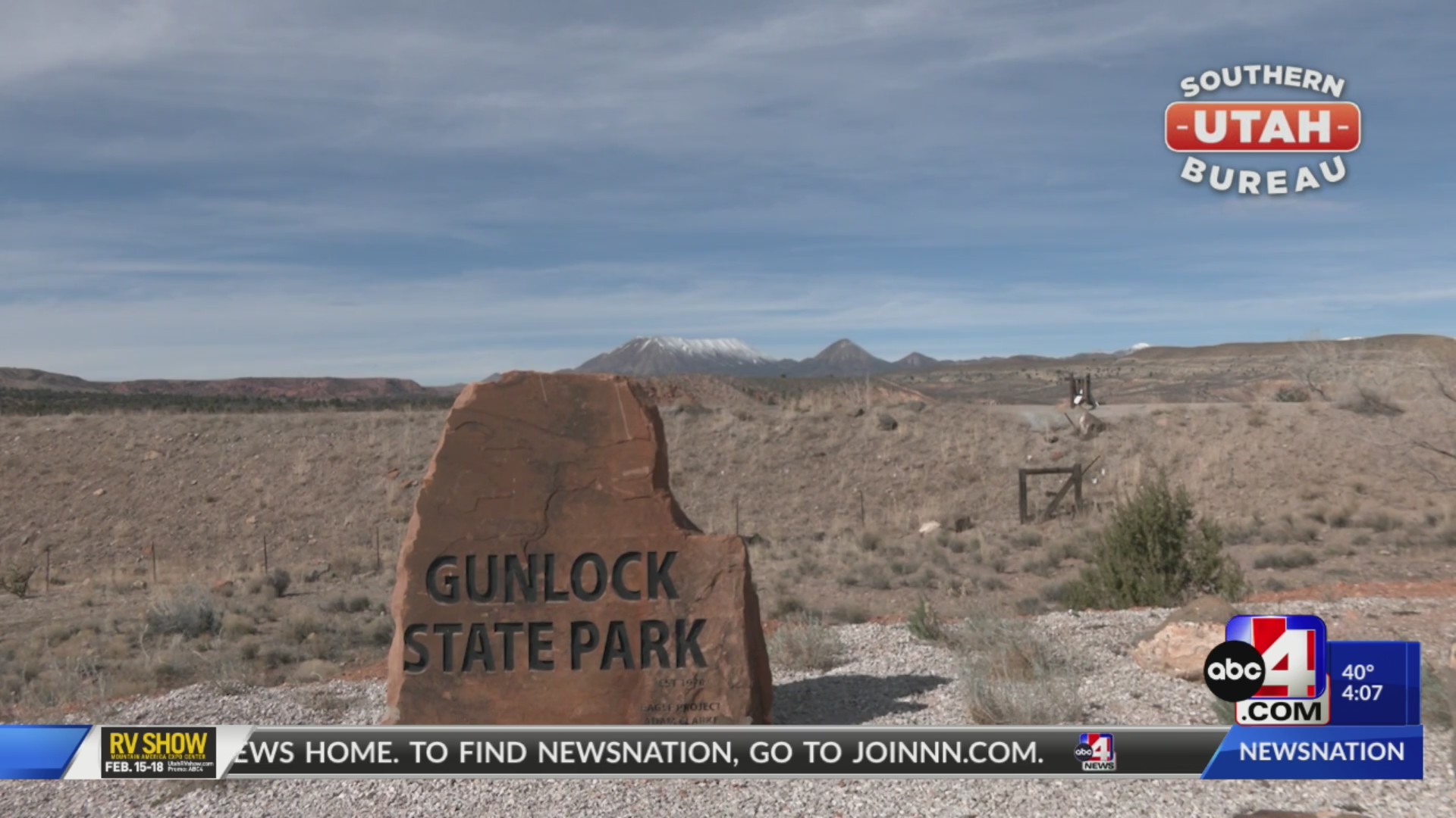 Recent warm weather got Gunlock Falls flowing again in southern Utah