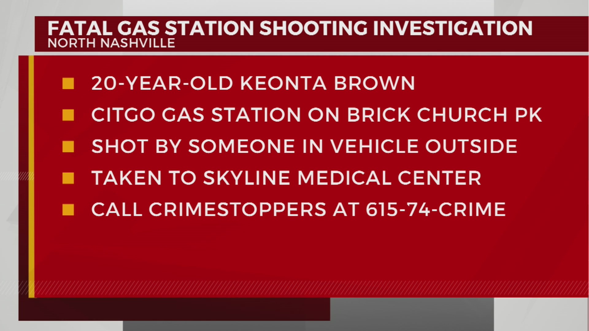 20-year-old dead after Brick Church Pike shooting – WKRN News 2