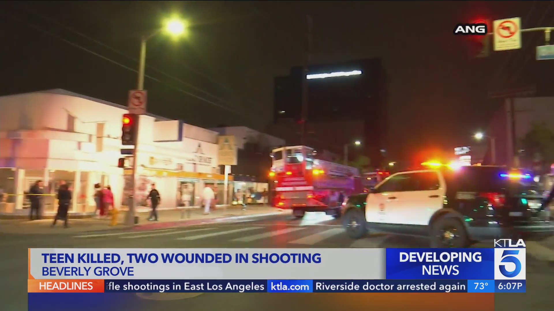 Teen shot killed, 2 others wounded in Beverly Grove shooting – KTLA