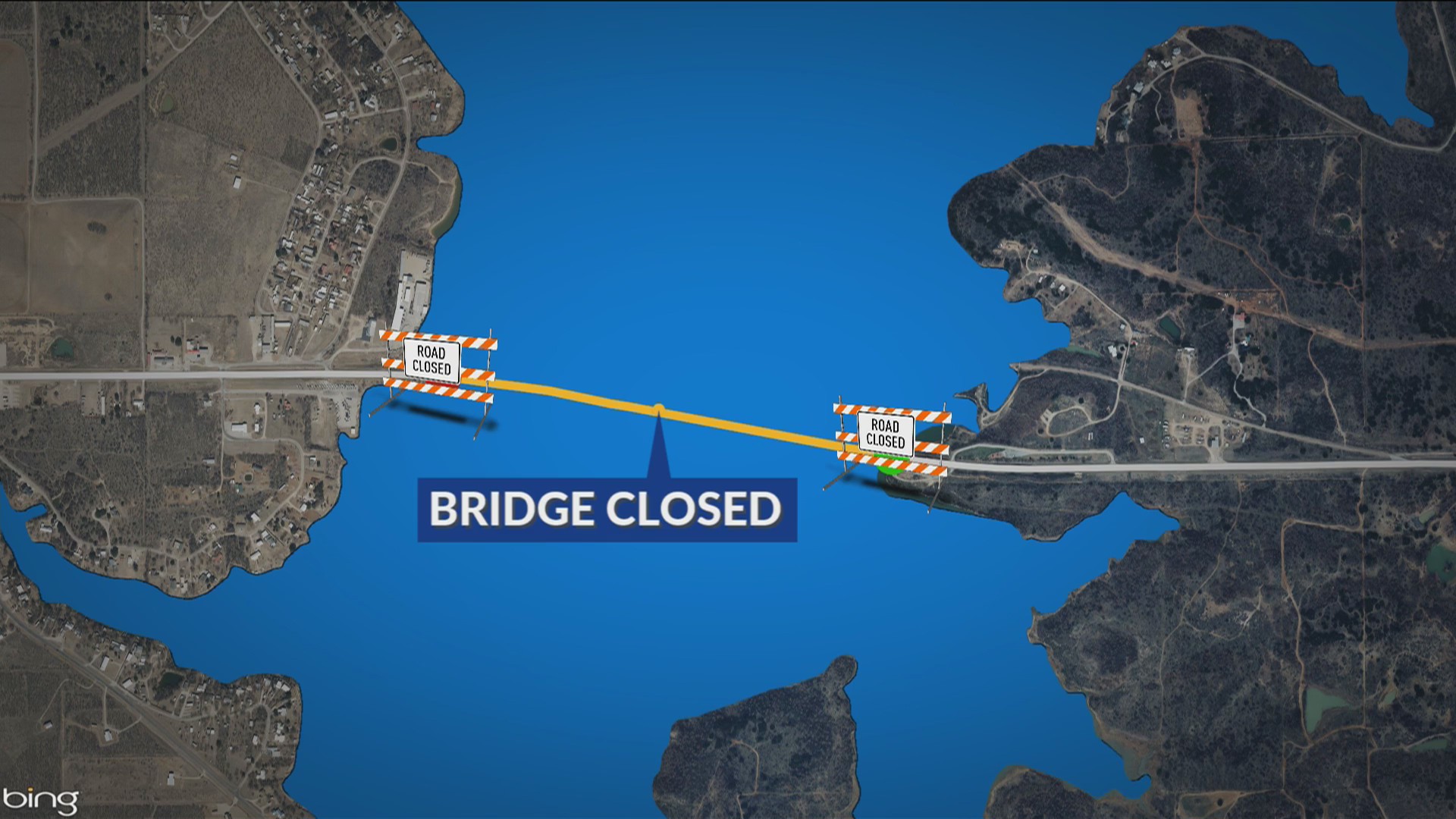 Mile Long Bridge over Hubbard Creek Reservoir closed for major repairs