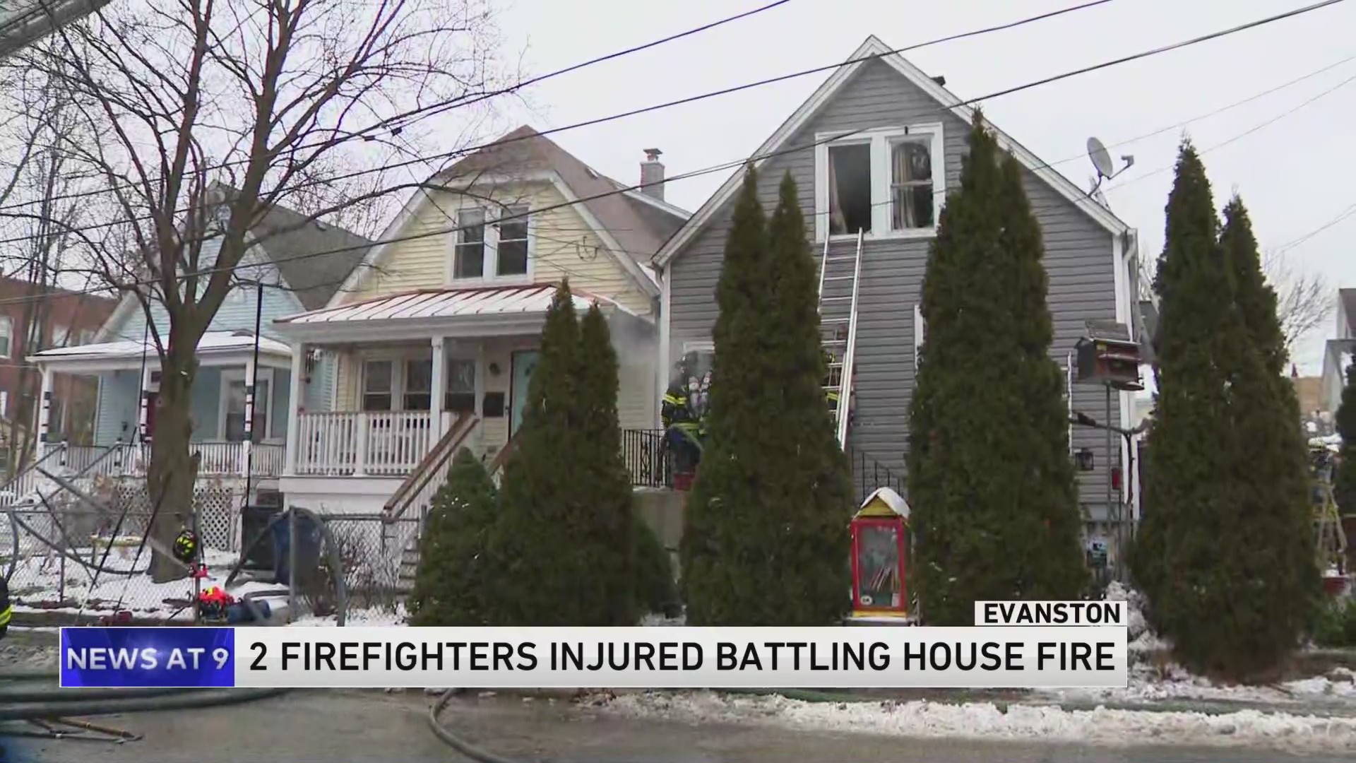 2 firefighters injured battling house fire in Evanston WGNTV
