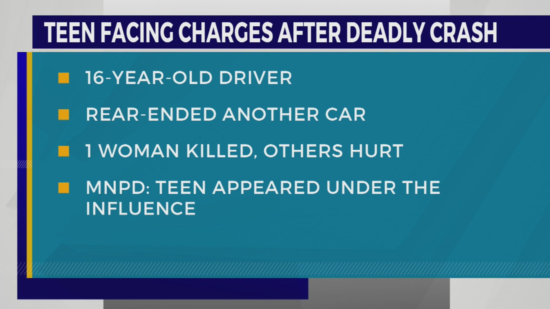 Teen driver facing charges after deadly crash on I-24 in Davidson ...