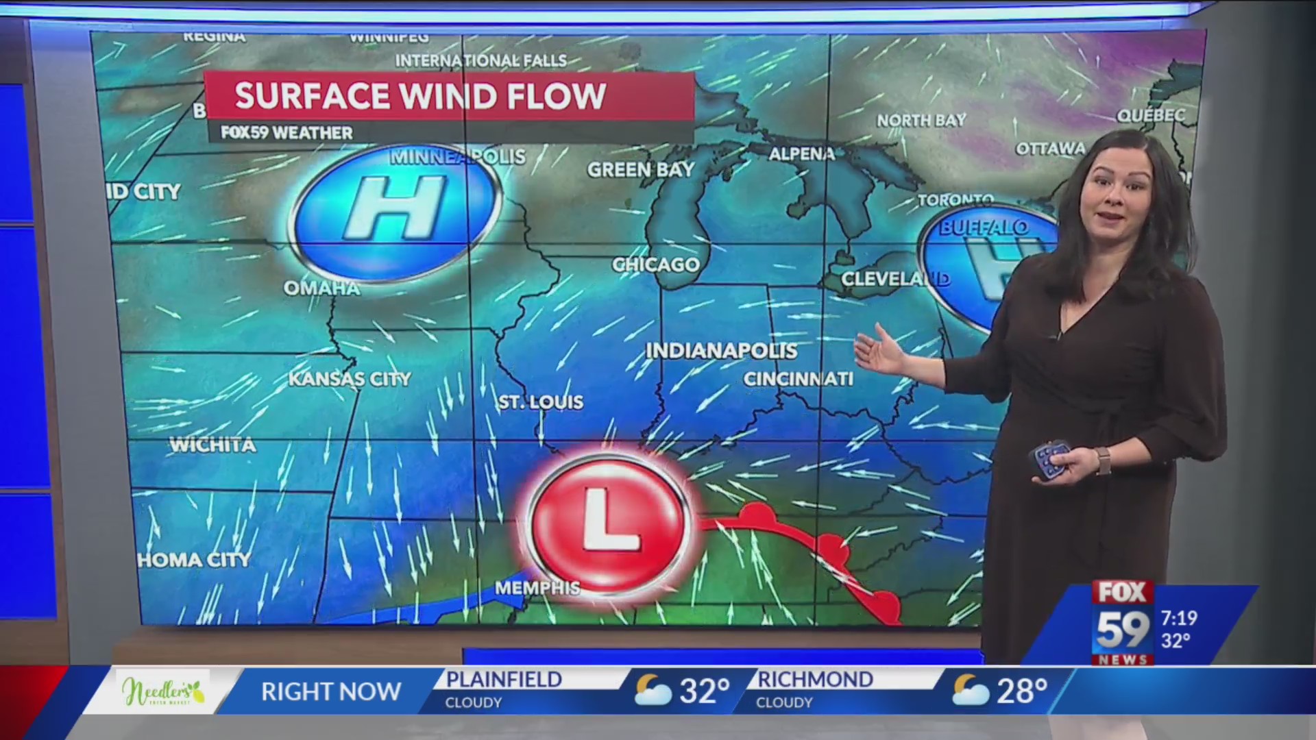 Chance for a light wintry mix today; milder air returns this week – Fox 59