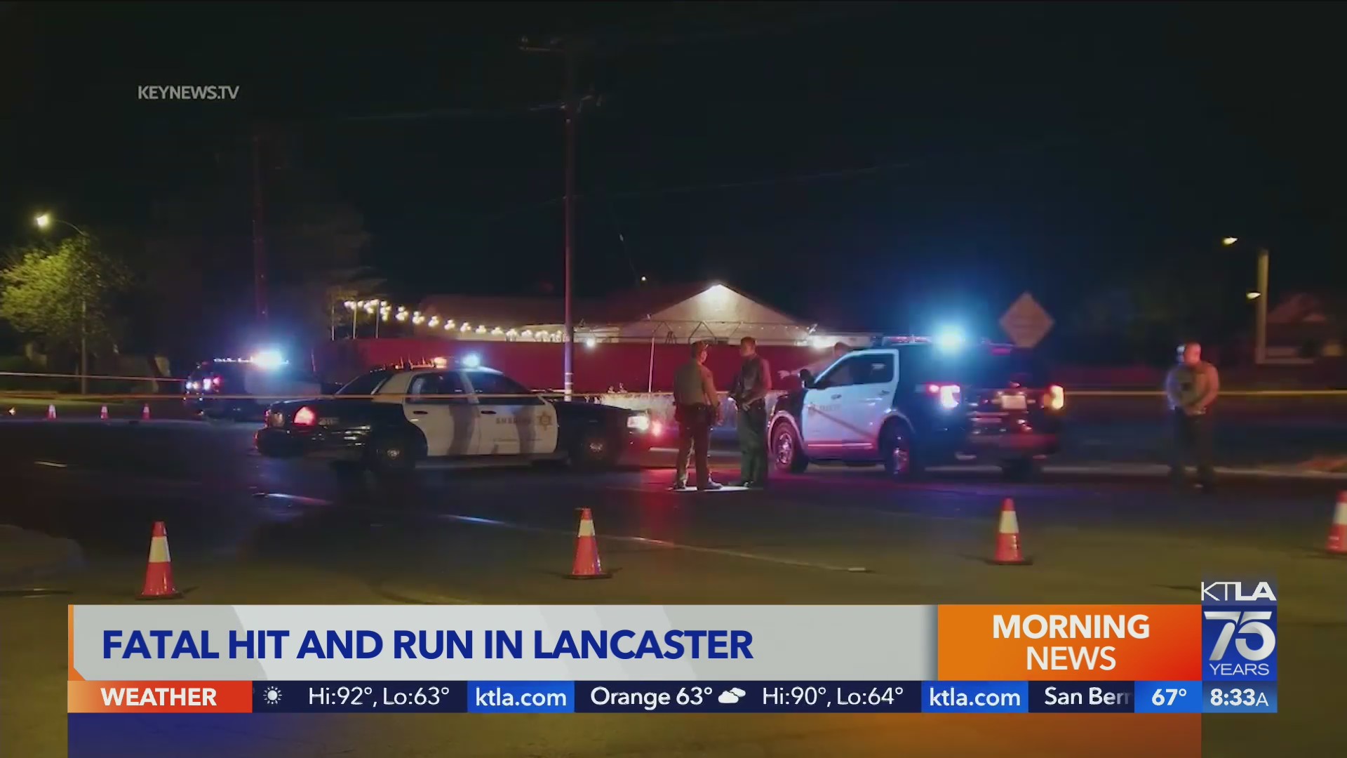 Pedestrian killed after being hit by vehicle in Lancaster – KTLA