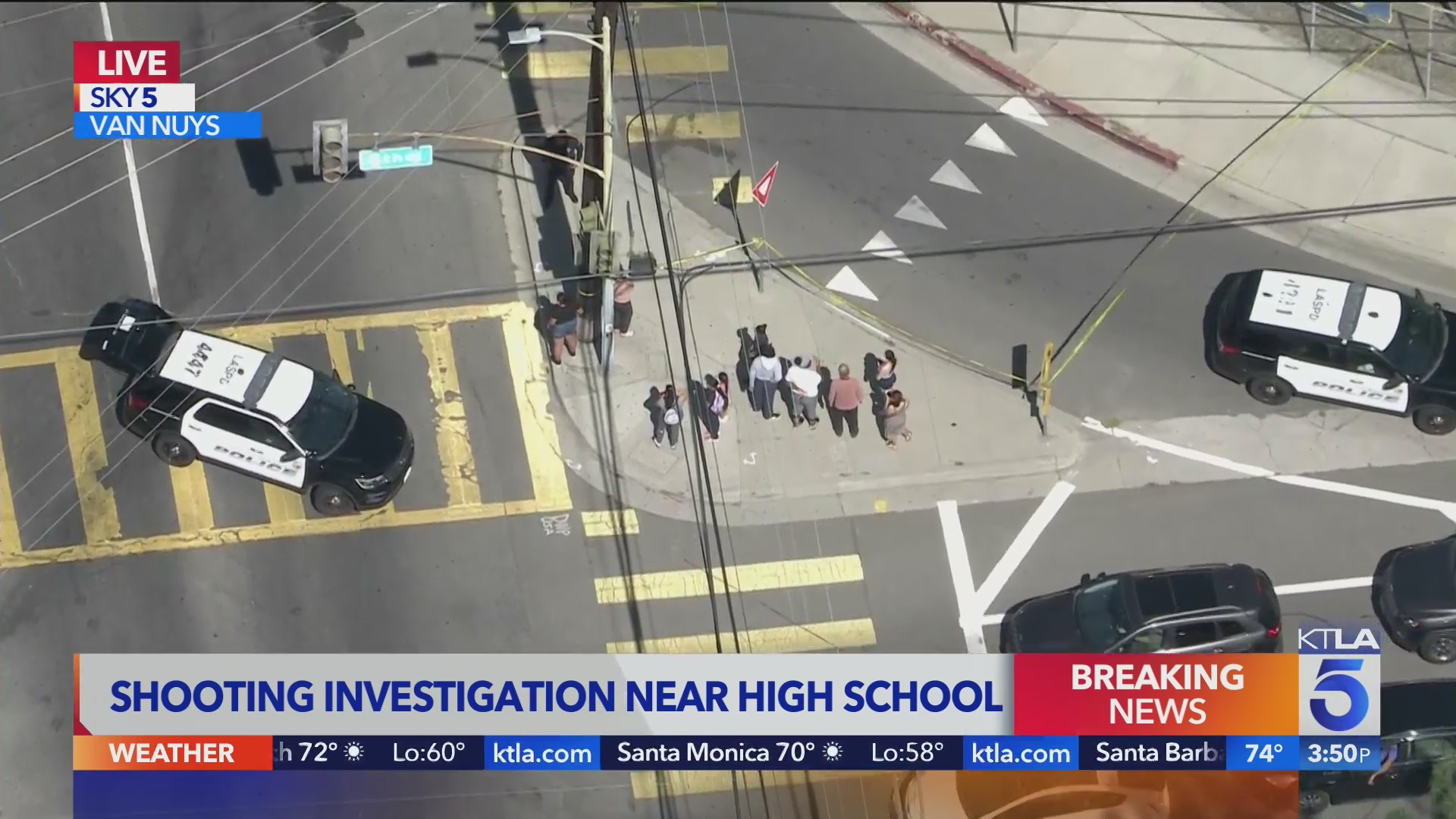 Shooting investigation near Van Nuys school – KTLA