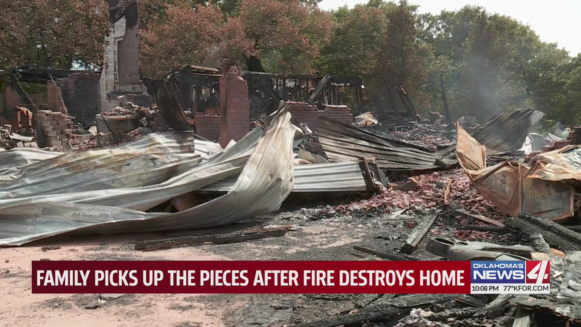 Oklahoma family picks up the pieces after fire destroys home – KFOR.com ...