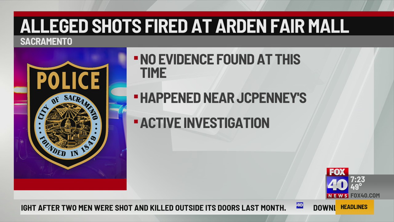 Police respond to reports of shots fired at Arden Fair Mall – FOX40 News