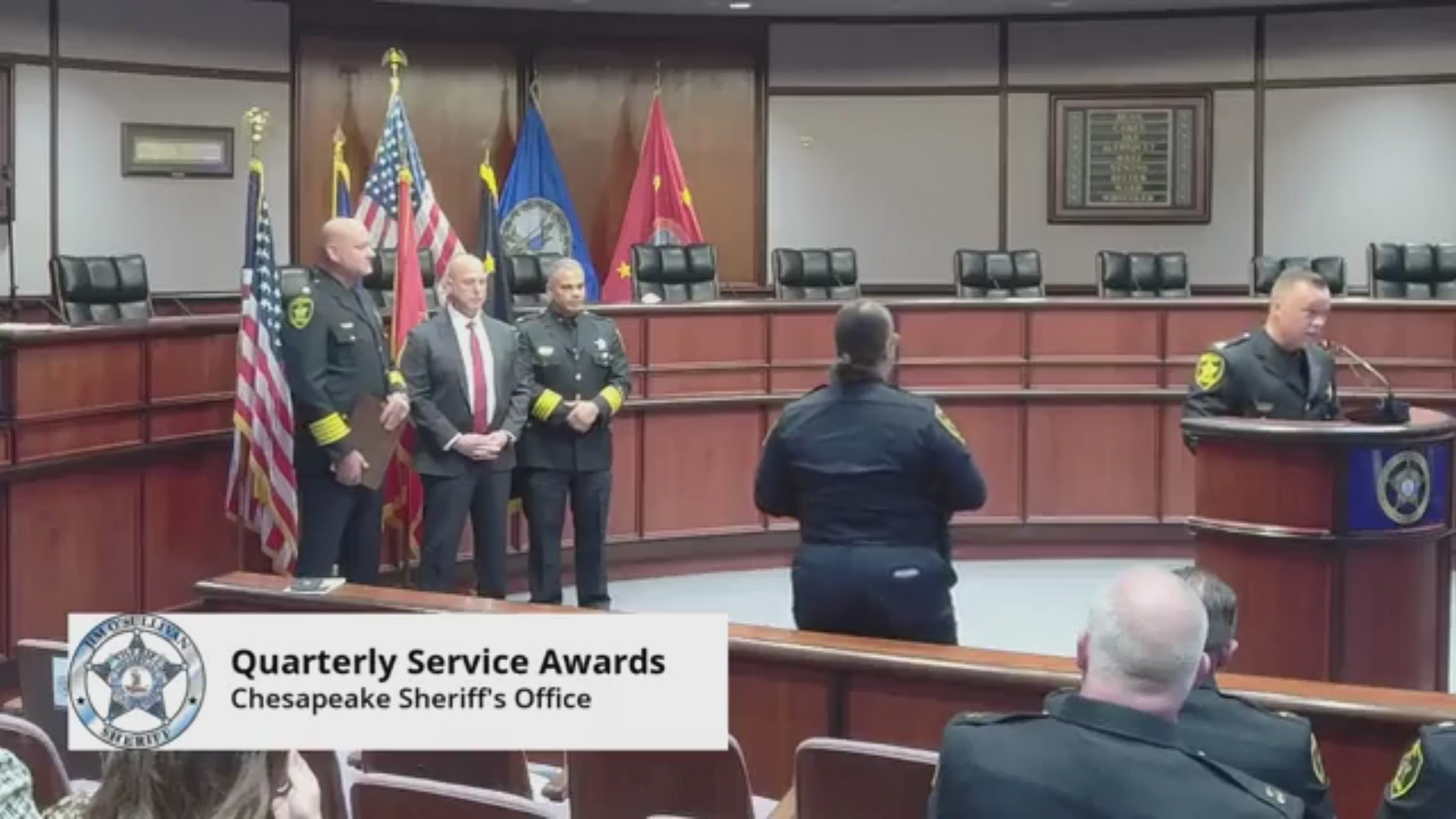 Chesapeake deputy injured in deadly Hampton shooting awarded Deputy of ...