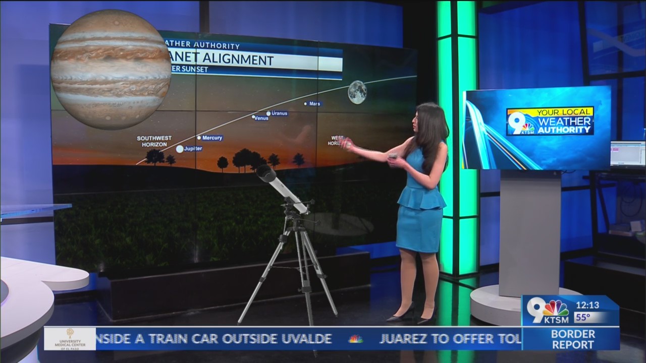Rare 5 planet alignment to be visible today around sunset – KTSM 9 News
