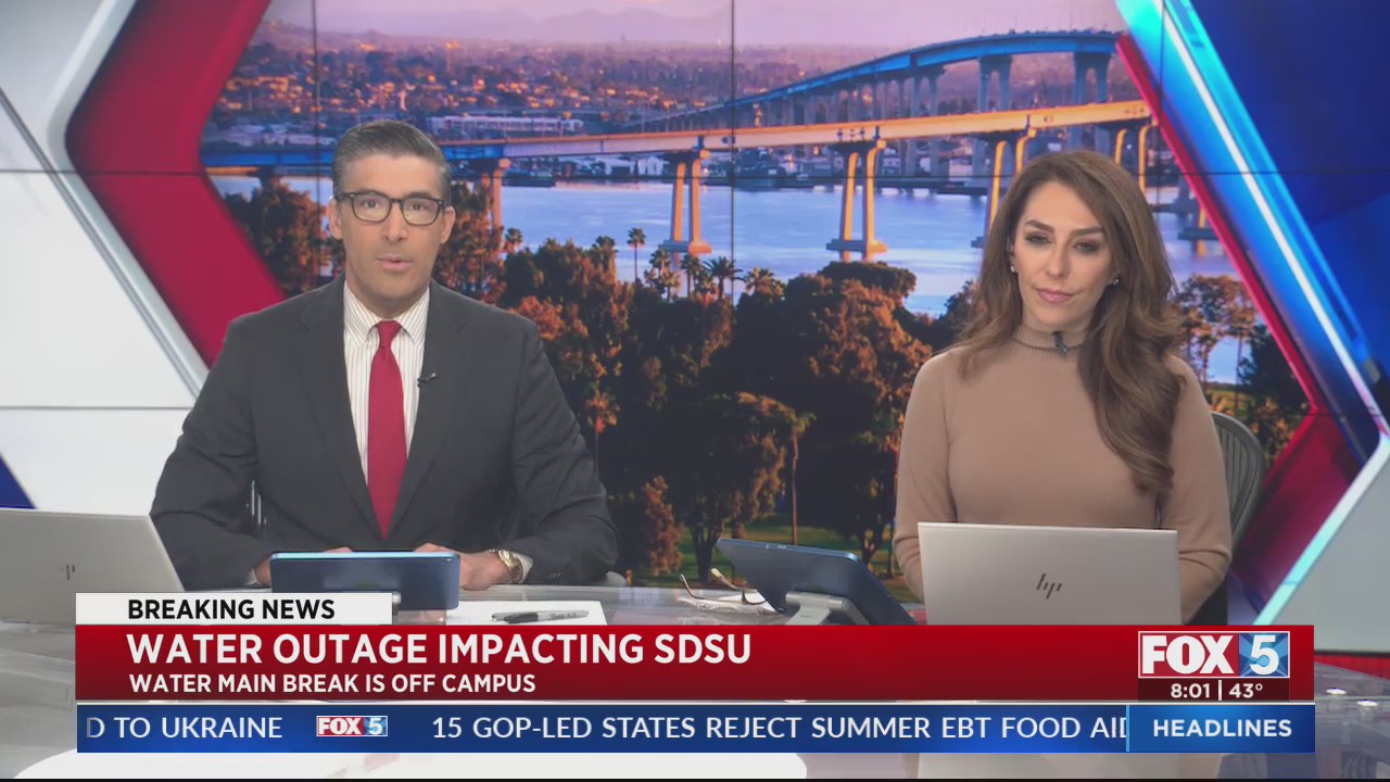 Water Outage Impacts SDSU – FOX 5 San Diego & KUSI News