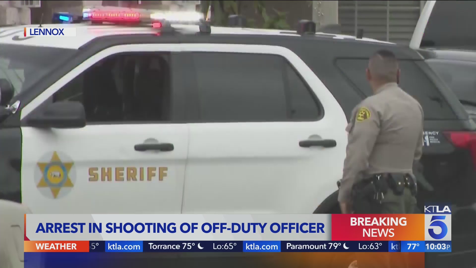 Man suspected of shooting off-duty Inglewood police officer arrested in ...