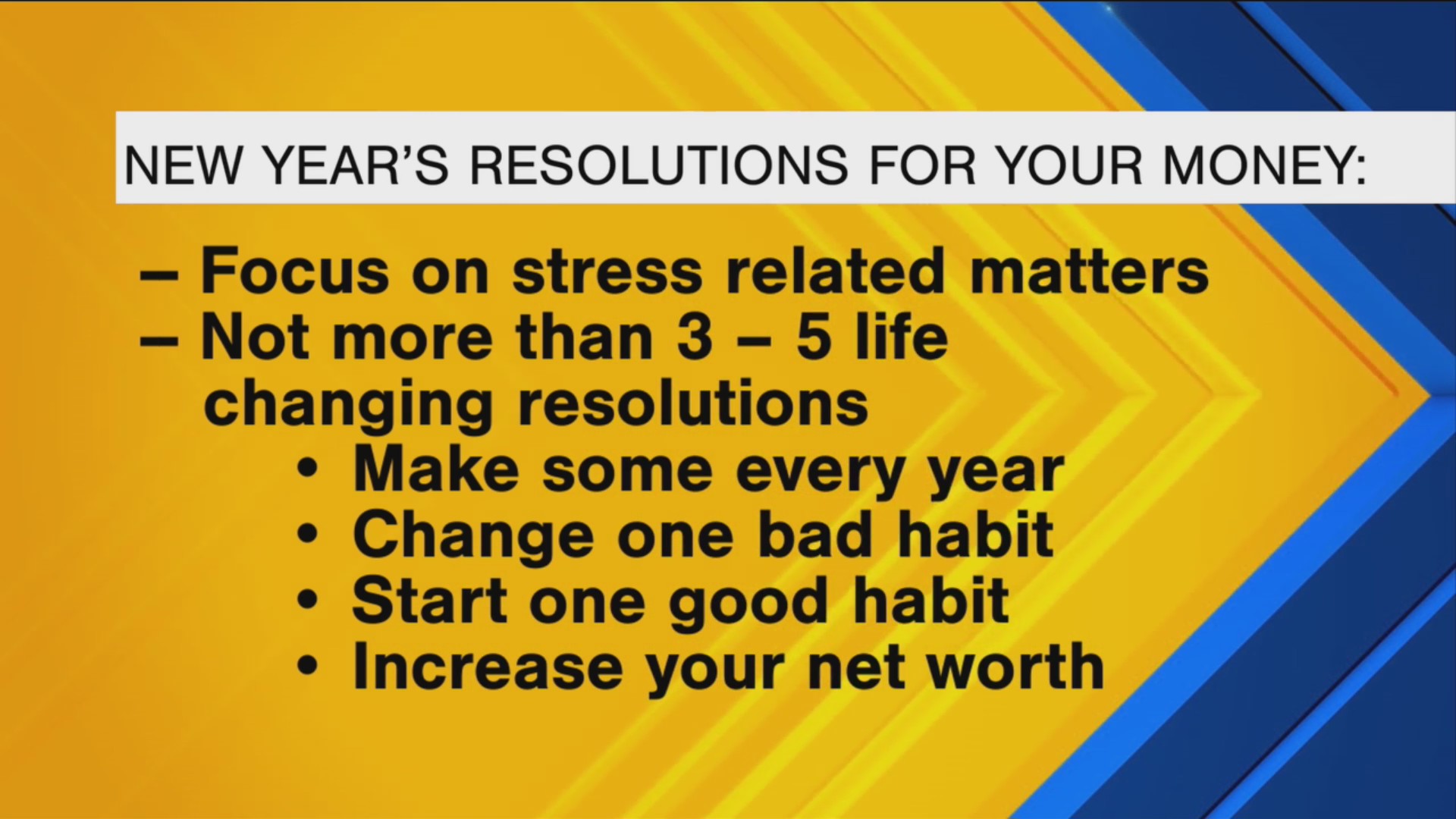 Simple financial resolutions can make a big impact – Fox 59