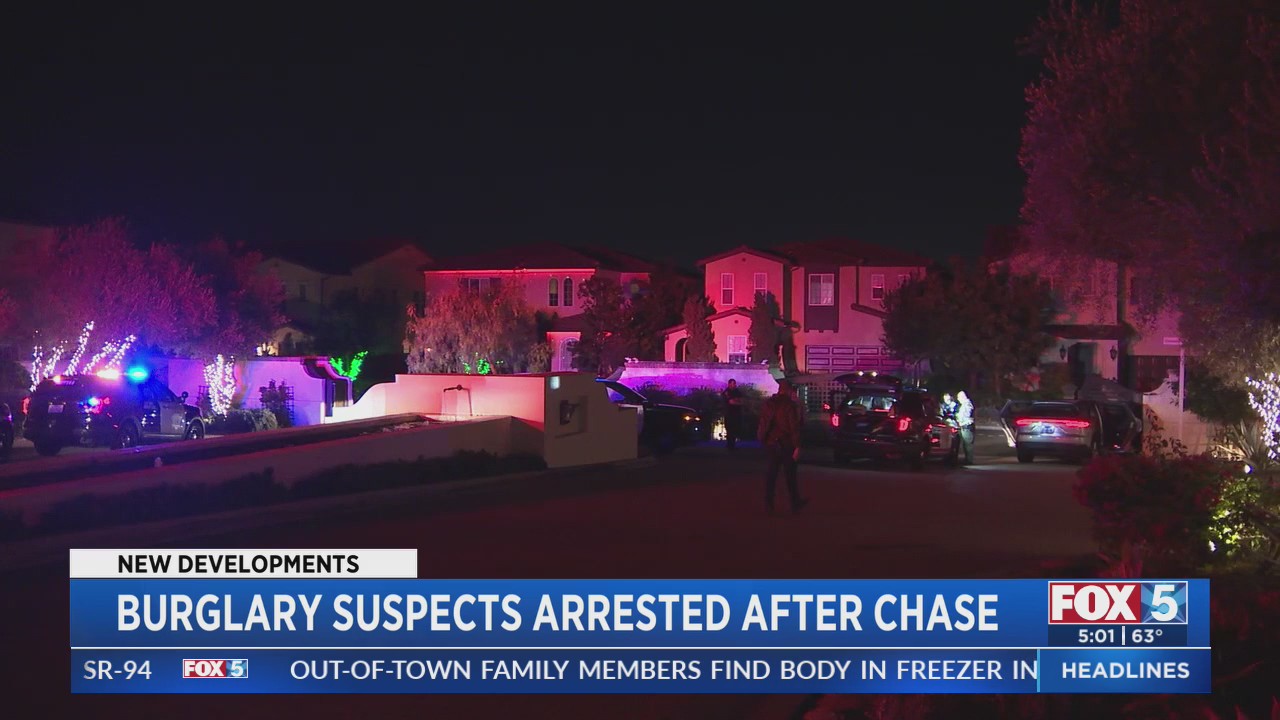 Suspected Burglary Leads To Police Pursuit; Four Arrested After Tracked ...