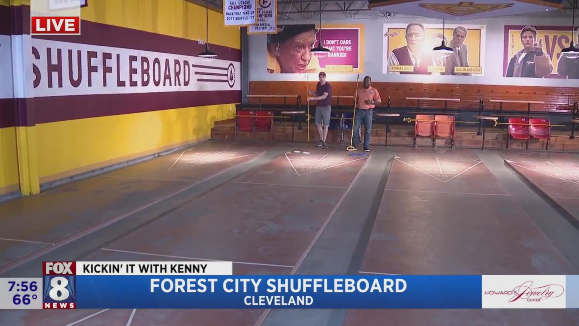 Forest City Shuffleboard has Kenny testing his skills Fox 8 Cleveland WJW