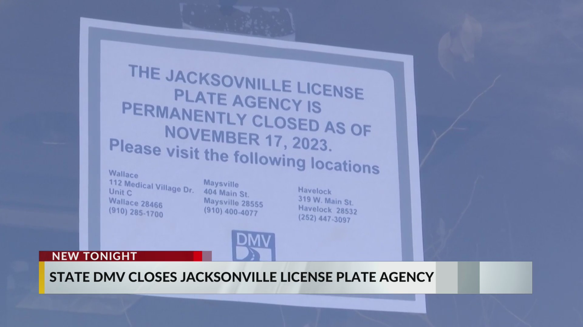 DMV office closes in Jacksonville due to ‘violations of contract
