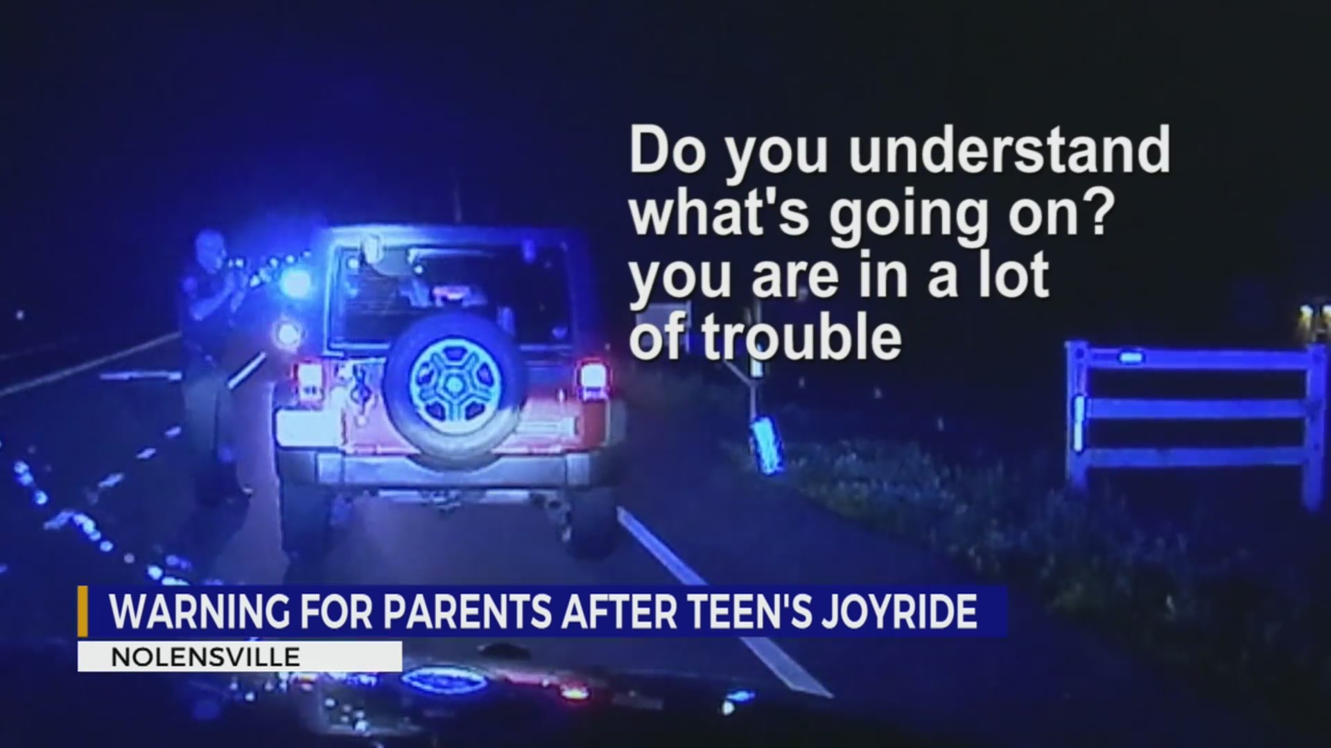 Unlicensed TN teen drives into police car | VIDEO – WKRN News 2