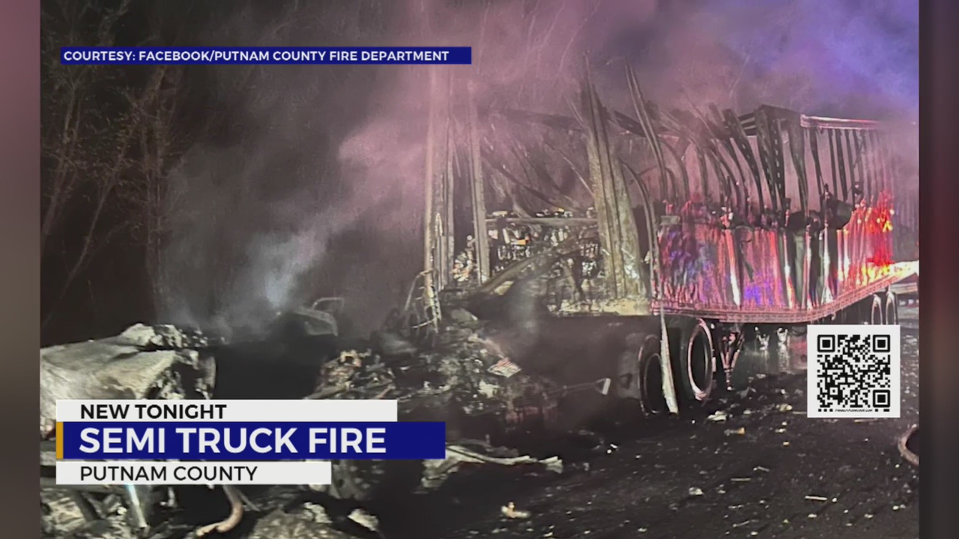 Tractor-trailer catches fire in Putnam County – WKRN News 2
