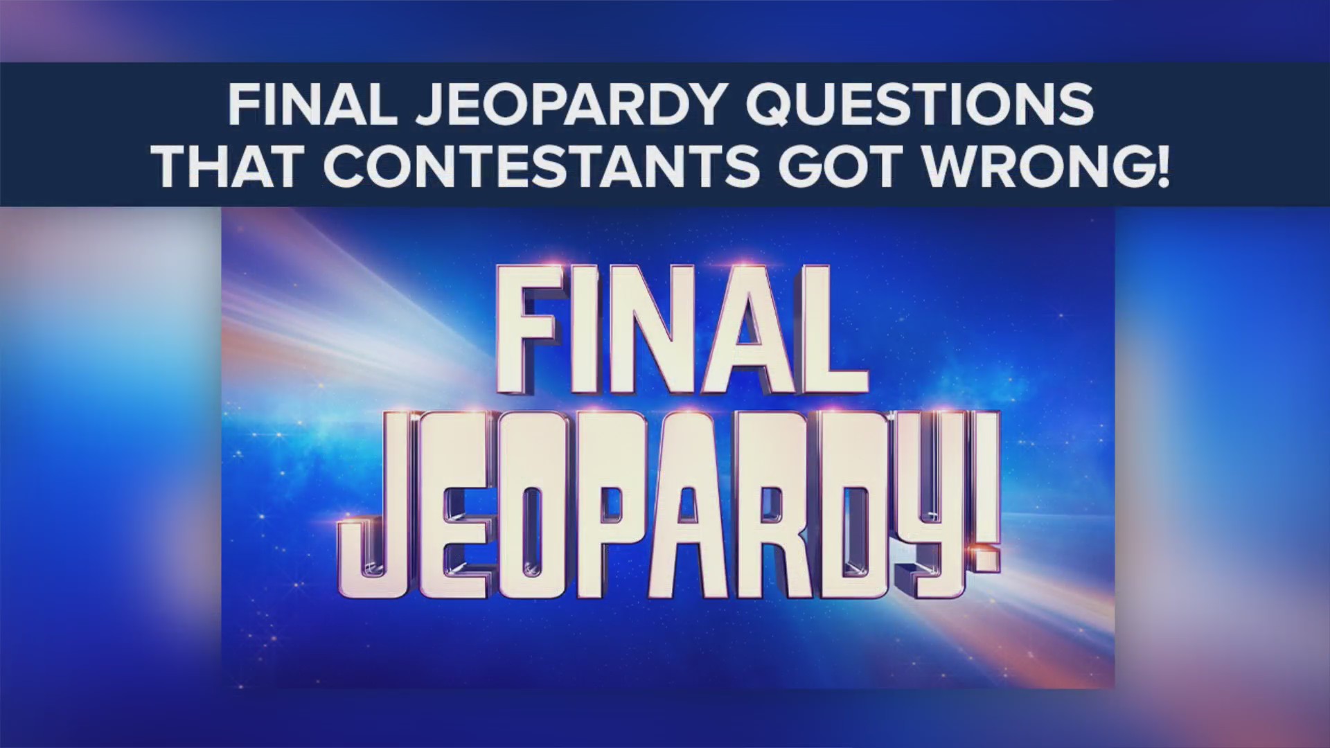 A New Morning News Game ‘Final Jeopardy Questions That Contestants Got A New Morning News Game ‘Final Jeopardy Questions That Contestants Got