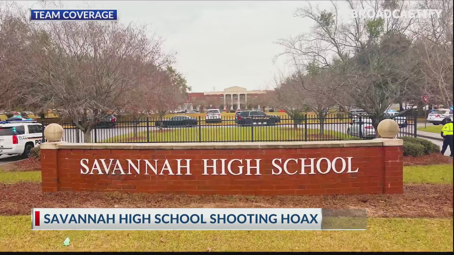 Savannah High School shooting hoax WSAVTV