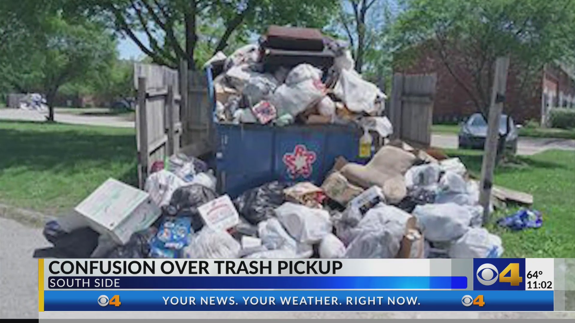 Overflowing trash burdens residents at a south side apartment complex ...