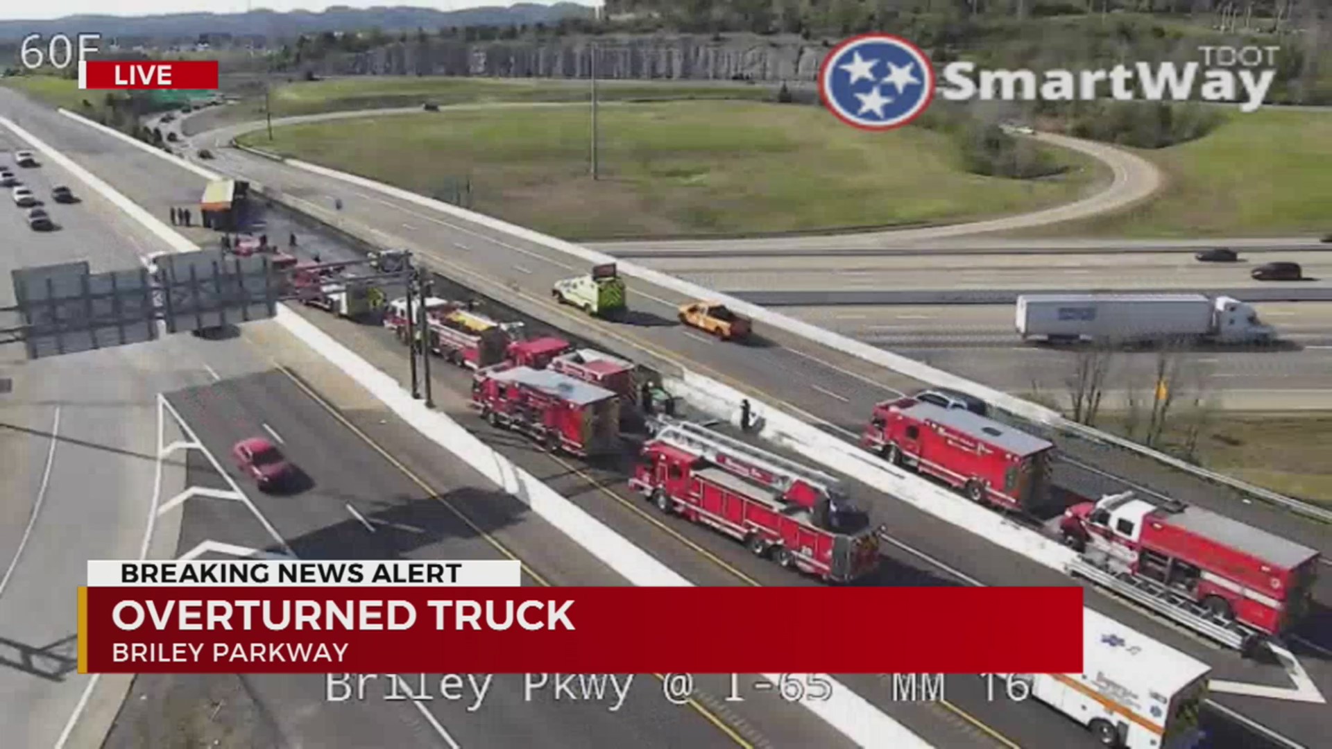 Two crashes close areas of Briley Parkway in Davidson County – WKRN News 2